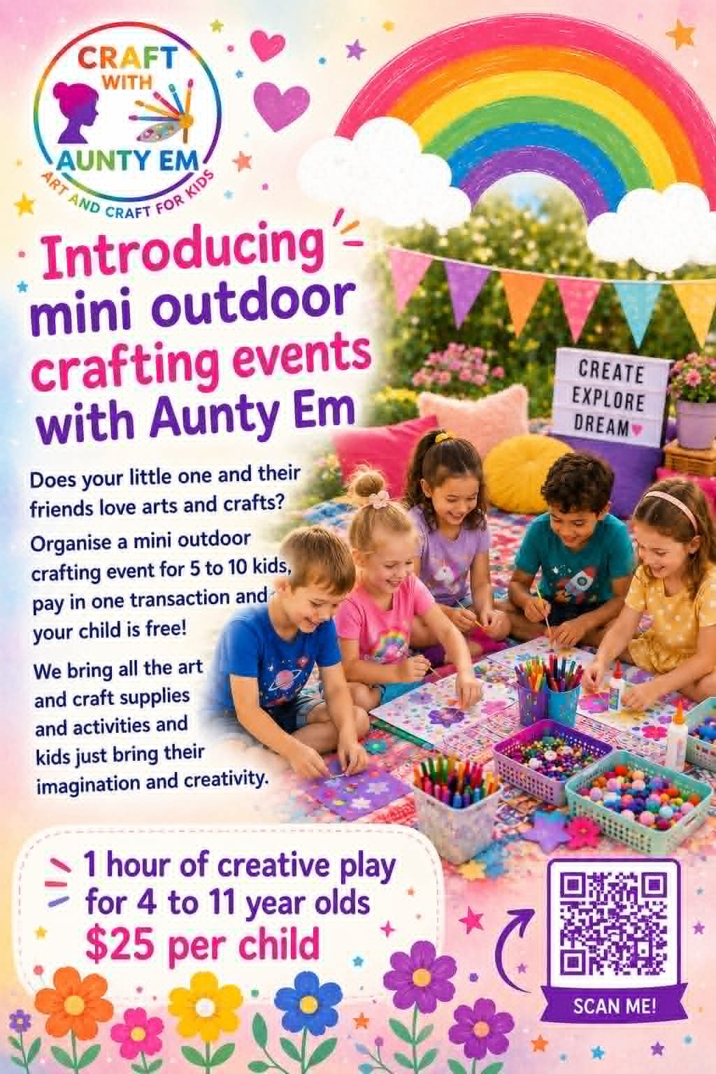 Mini Outdoor Crafting Events with Aunty Em